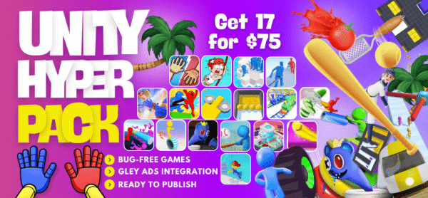 Unity Hyper Pack 17 Games Source Code Deal