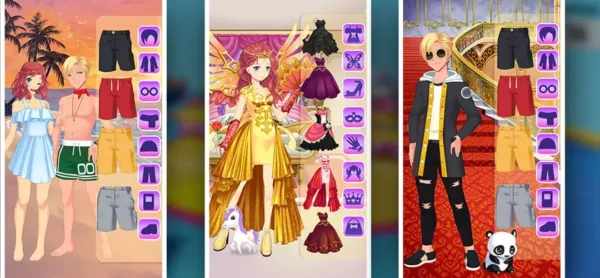 Anime Girls Dressup Game Unity Source code - Image 2