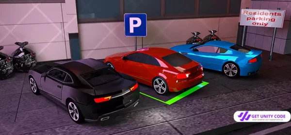 City Night Mode Car Parking Unity Source Code - Image 3