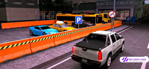 City Night Mode Car Parking Unity Source Code - Image 2
